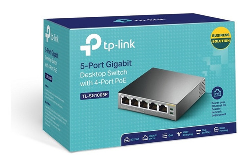 Switch Tp-link Tl-sg1005p 5 Bocas Gigabit Power Over Etherne