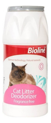 Talco Bioline Desodorizante Para Arena Sanitaria Gatos 425gr