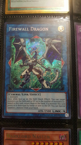 Firewall Dragon Secret Rare Mega Tin Yugi-oh 