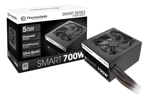 Fuente De Poder Thermaltake Smart 700w 80 Plus White