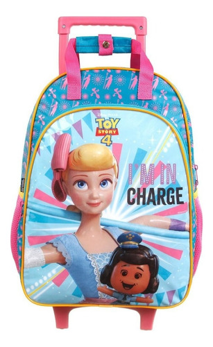 Mochila Com Rodinhas Frozen 2 Tam G Dermiwil 37551 Cor Azul-celeste