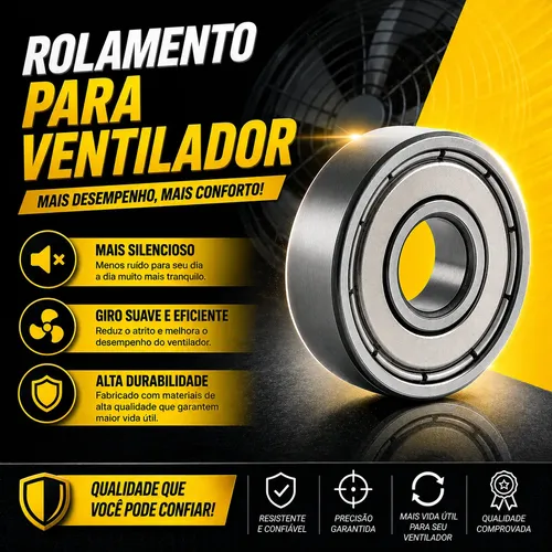 Rolamento Ventilador 608 Zz - 8x22x7 - Kit 2 Pçs | MercadoLivre