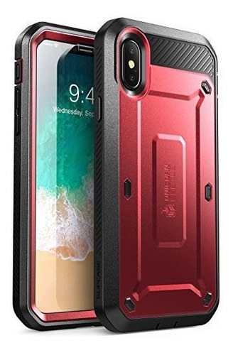 Supcase Cell Phone Celular Para iPhone 8  Rosa Rojo Metalico