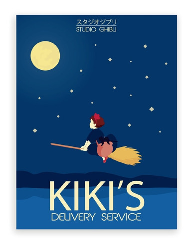 Láminas Para Cuadros- Studio Ghibli- Kiki´s Delivery Service