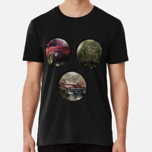 Remera Old Cars In 3 Algodon Premium