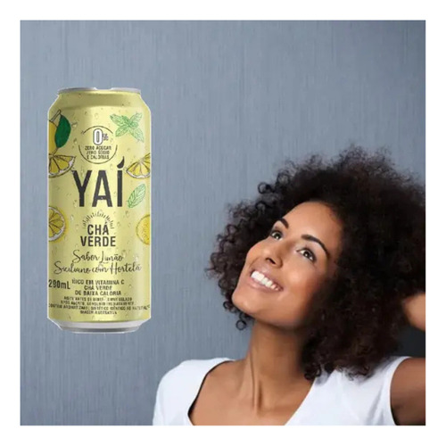 Cha Verde Sabor Limao Siciliano Com Hortelã 290ml Yaí