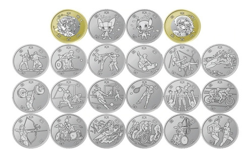 22 Monedas Tokyo Juegos Olimpicos Y Paralimpicos 2020