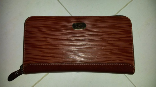 Monedero Boots´n Bags De Cuero Color Marron Para Damas