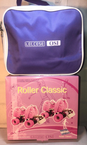 Patin Clasic Rosa Leccese C/bolso 5 Envio Gratis Todo Pais