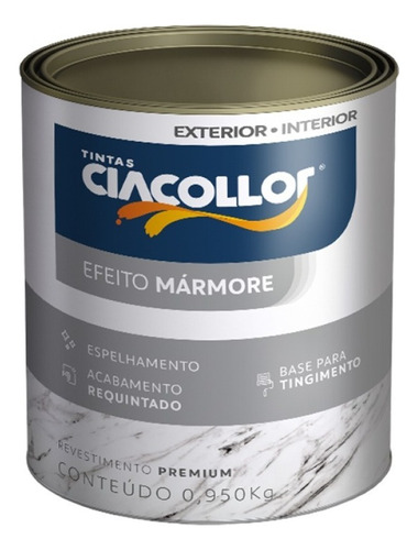 Efeito Mármore Exterior E Interior Base 0.95kg - Ciacollor