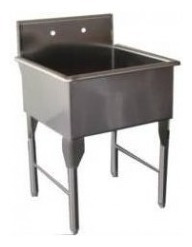 Fregadero Industrial 1 Ponchera Acero Inox Msar