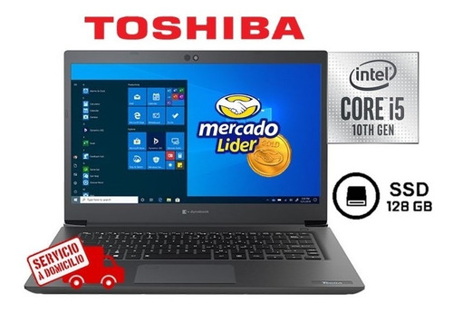 Imagen 1 de 4 de Laptop Portatil Toshiba Core I5-10ma Ssd 128gb/ram 8gb/ 14