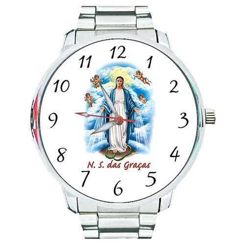 Relógio Nossa Senhora Das Graças Maria Mãe Religião Católica