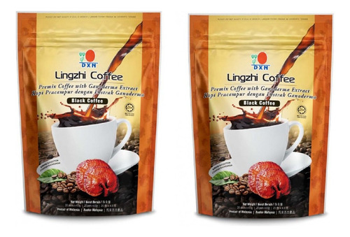 2 X Lingzhi Coffee Dxn 3 En 1 (20 Sobres) Con Ganoderma