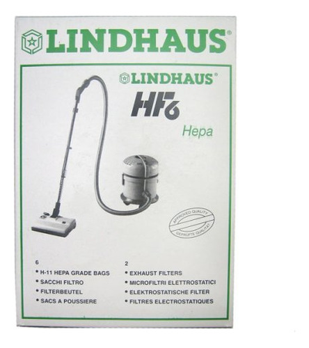 Paquete De 6 Bolsas De Filtracion Lindhaus Hf6 Originales Y