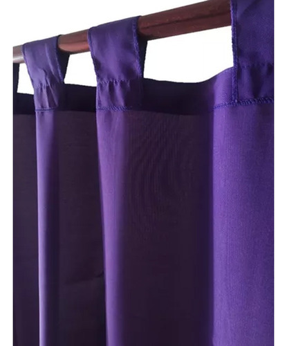 Cortina Tela Tropical Un Paño 1.20m X 90cm Habitación Cocina Violeta