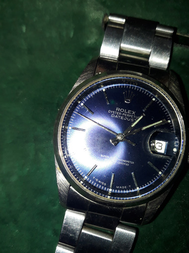 Rolex Repro.date 115200 34mm Plateado Azul Azul (Usado)