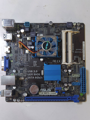 Imagem 1 de 3 de Placa Mãe Mini Itx Asus C8 Hm70i Hdmi Intel 847