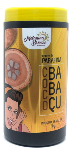 Creme De Parafina Coco Babaçu Melanina Bronze