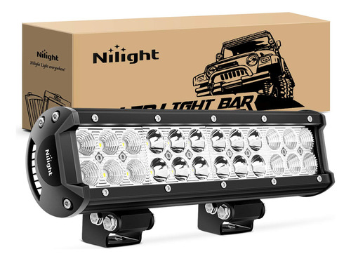 Barra De Luces Led Nilight 12 Pulgadas 72w Luz De Trabajo Le