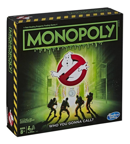 Imagen 1 de 5 de Juego de mesa Monopoly Ghostbusters Hasbro E9479
