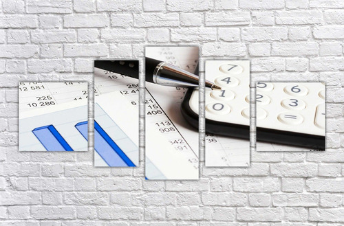 Imagem 1 de 5 de Quadro Decorativo Escritórios De Economia Contabilidade 003