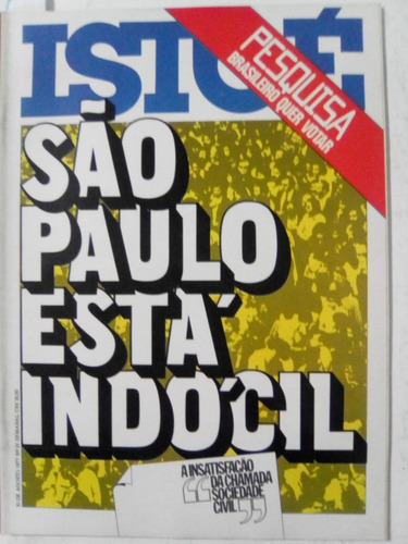 Revista Istoé 33 Três Pontas Mg Gil Caetano Clausewitz 1977