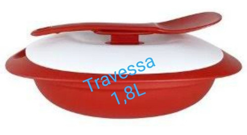 Tigelas Mágica Vermelho 3 Peças+2colher+1concha Tupperware