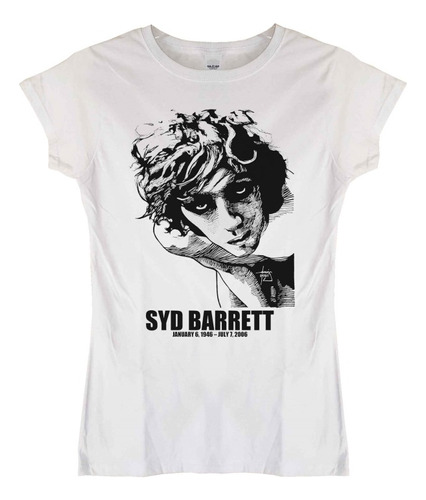 Polera Mujer Syd Barrett Jan 1946 Jul 2006 Rock Abominatron