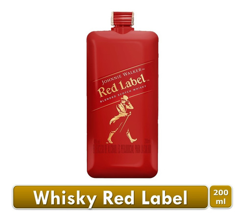 Whisky Escocés Red Label Johnnie Walker 200ml