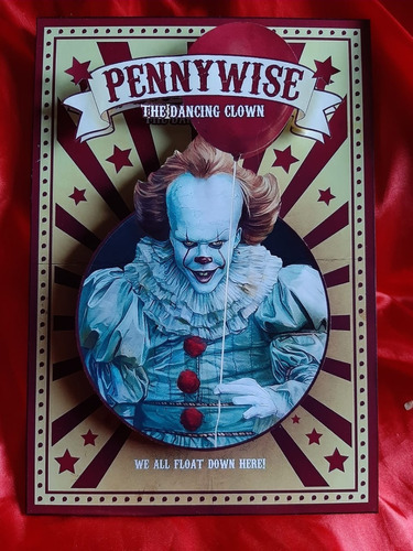 It Cuadro De Madera  3d 30 X 20 Pennywise