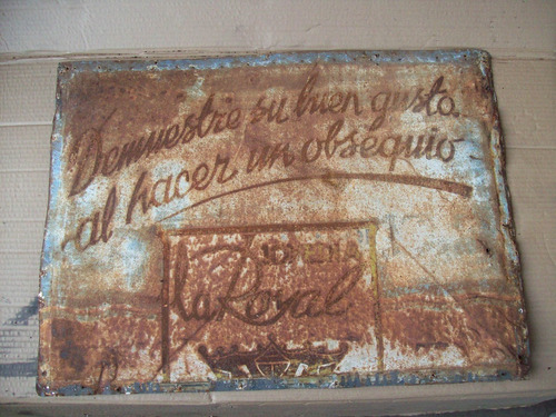 Chapa Muy Antigua No Esmaltada De Los Años 40