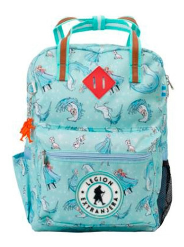 Mochila Escolar Legion Extranjera Bart Frozen Aqua Volca