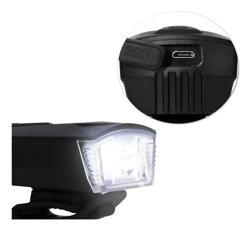 Imagem 2 de 7 de Farol Led Bicicleta Bike Atrio Bateria Recarregável 1200mah