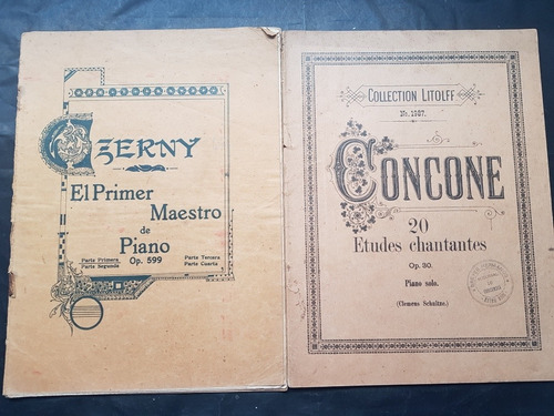 Antiguas 2 Partituras. Czerny & Concone. 51700.