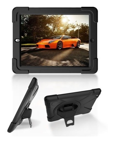 9,7 '' Smart Con 360° Soporte Silicona Pc Funda Para iPad 2 