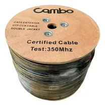 Comprar Rollo De Cable Utp Cambo Cat6 305m Exterior Doble Chaqueta