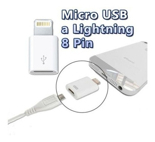 Adaptador Lightning A Microusb V8 iPhone iPad Titan Belgrano