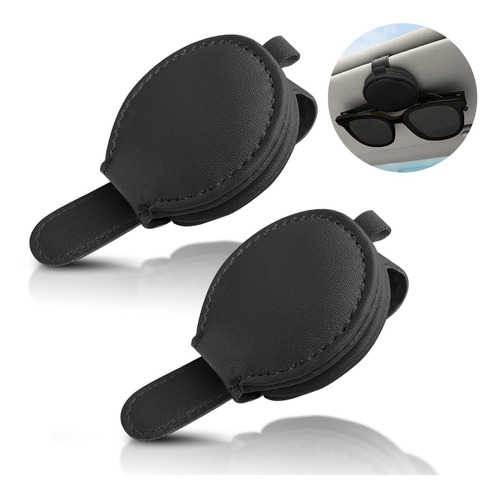 Xbrtaia 2 Pack Set Negro Soporte De Gafas De Sol Para Coche