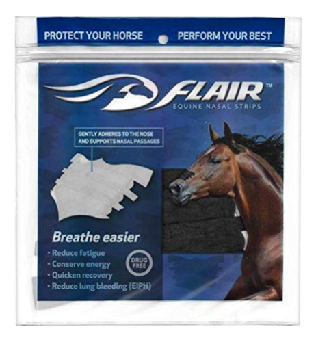 Paquete Económico De Tiras Nasales Flair Equine, Marrón