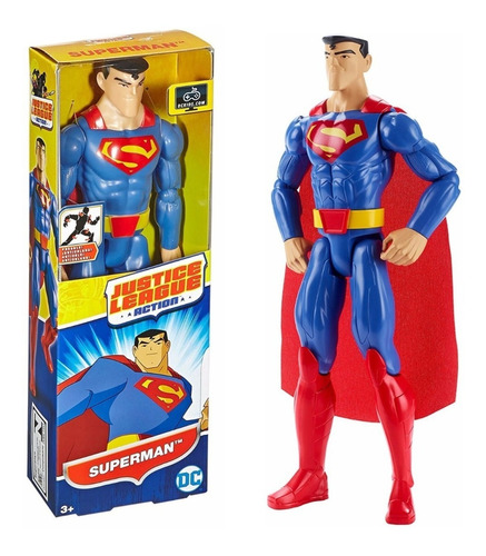 Muñeco Liga Justicia Superman 29cm Orig Mattel Mundo Manias