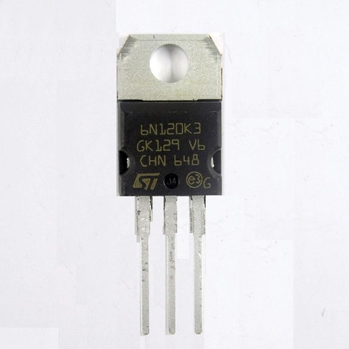 Mosfet Canal N Stp6n120 6 A 1200 V Pack 3 Unidades 