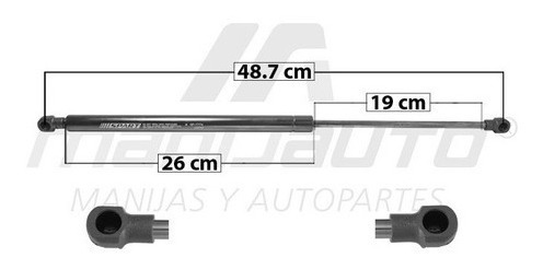 Amortiguador 5ta Puerta Chev Sonic 2012 - 2017 Der = Izq