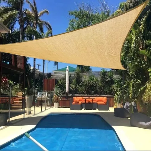 Toldo Vela Triangular 3x3x4,2 M Beige Mas Kit De Anclaje