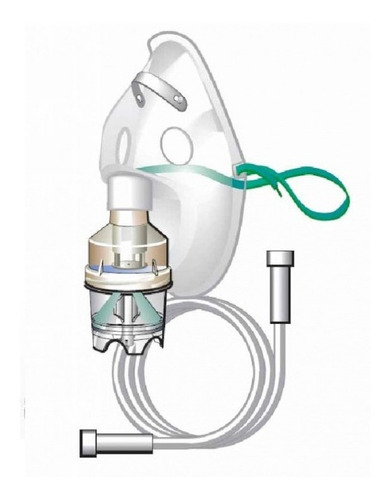 Imagen 4 de 6 de Mascarilla Nebulización Adulto Micronebulizador Salter Labs