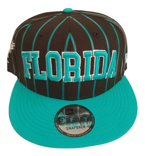 Gorra Marlins De Florida Rayada 9fifty Snapback Ajustable 