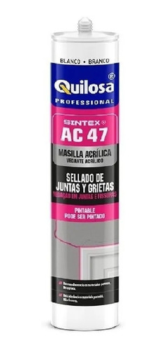 Silicona Sellador Acrilico Sintex Ac47 Junta/grieta Quilosa