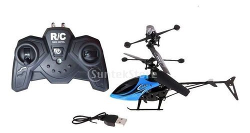 * Helicóptero Teledirigido De Radio De 2 Canales De Regalo