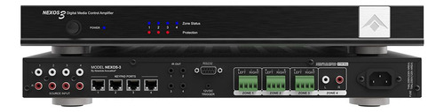 Amplificador De Audio Nds-nx3 4292 Absolute Cor Preto Potência De Saída Rms 70 W 127/220v