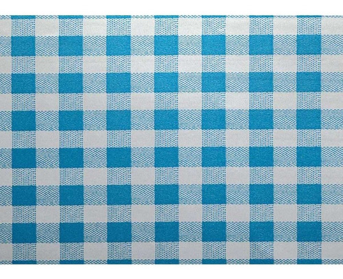 Papel De Parede Adesivo Xadrez Metalizado Azul 45cm - Rei da Oferta